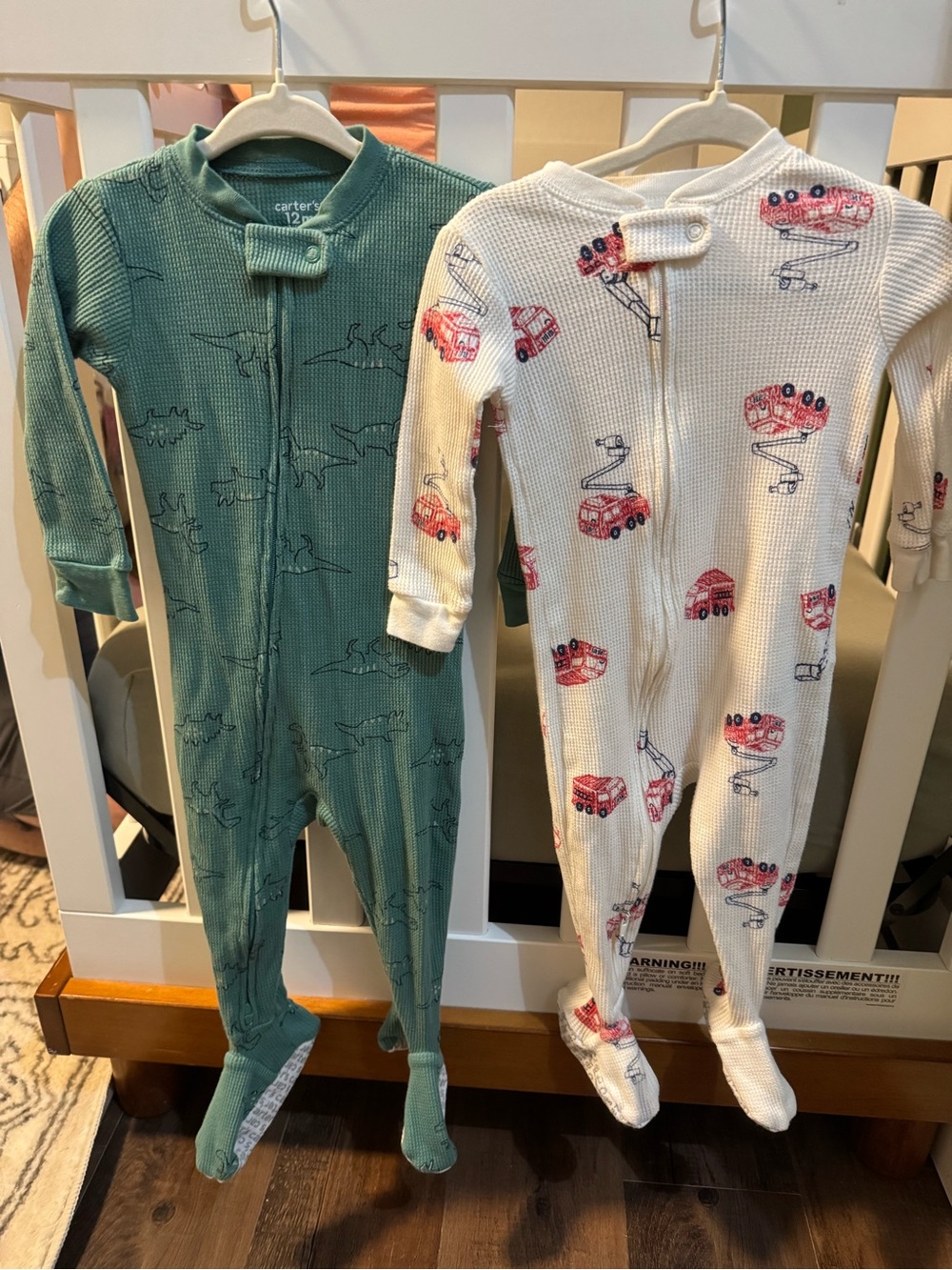 Bundle of Carter's Waffle Footed One-Pieces